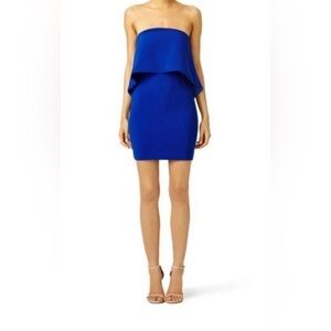 Jay Godfrey Strapless Cobalt Viola Dress (Size 0)